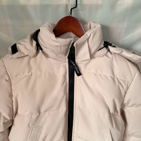 Canada Goose Off-White Long Down Jacket - Picture 3 of 15